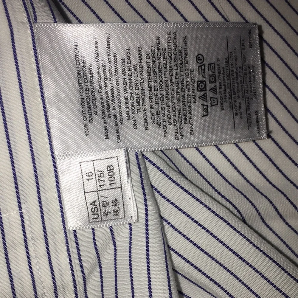 Books Brothers Classic Non Iron Cotton Long Sleeve Short | Size 16-34